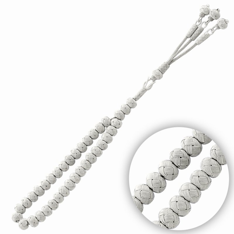 9mm Kazaz Hand Knitted Tasbih Prayer Beads - T14459