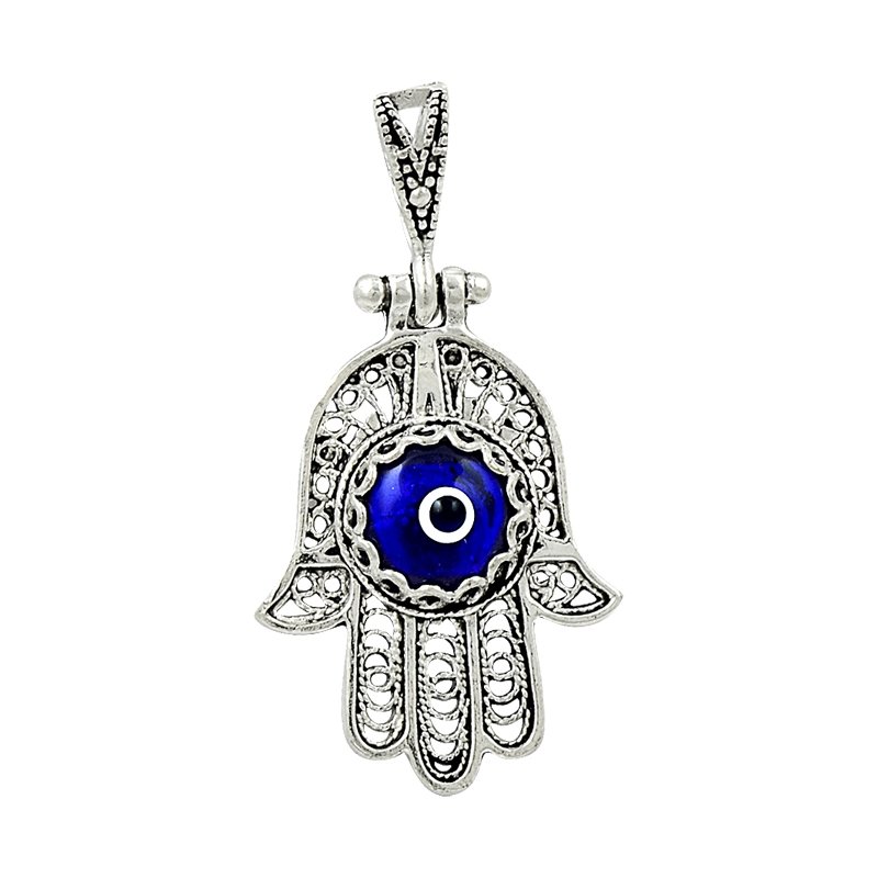 Evil Eye Hamsa Filigree Pendant - P82049