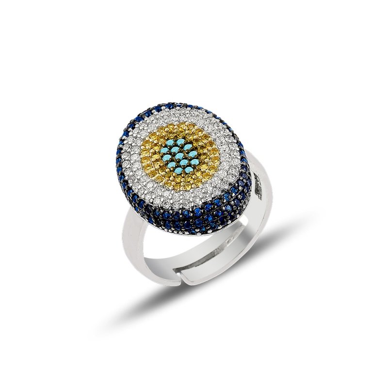 Evil Eye Adjustable Size Ring - R81916