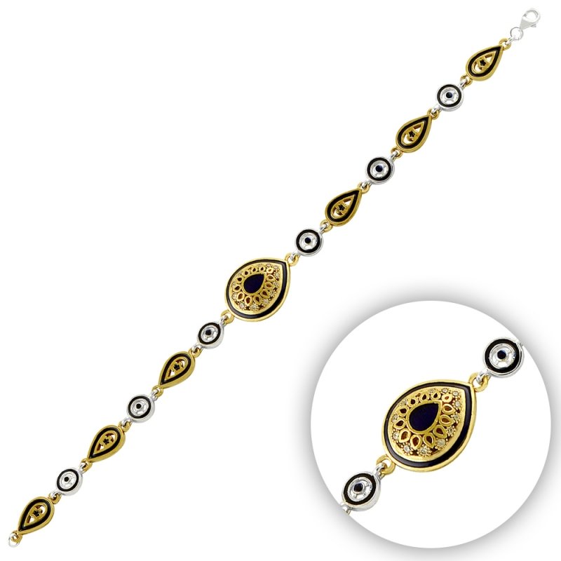 Ottoman Style Enamel Bracelet - B14473