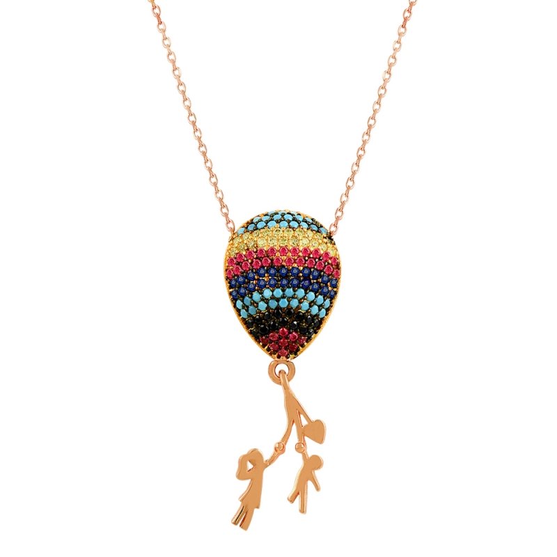 CZ Balloon Necklace - N81975