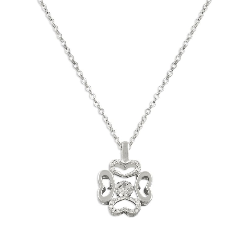 Dancing Diamond Style CZ Necklace - N14260