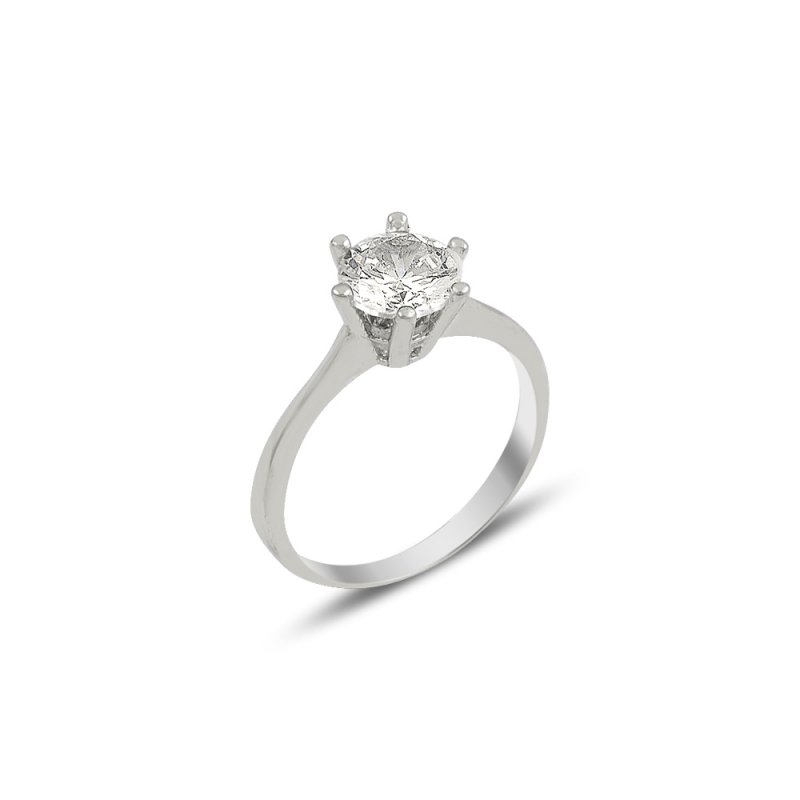 CZ Solitaire Ring - R82025