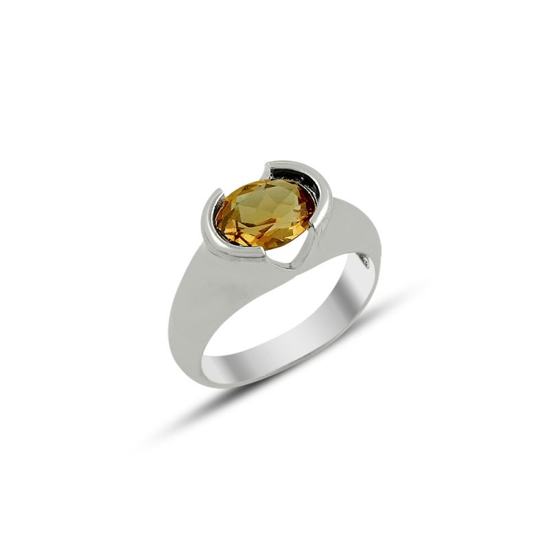 Oval Cut Sultanite Solitaire Ring - R81861