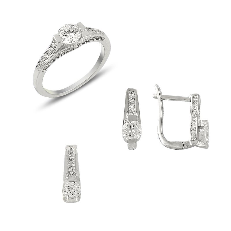 Zirkon Taşlı Set - S14249