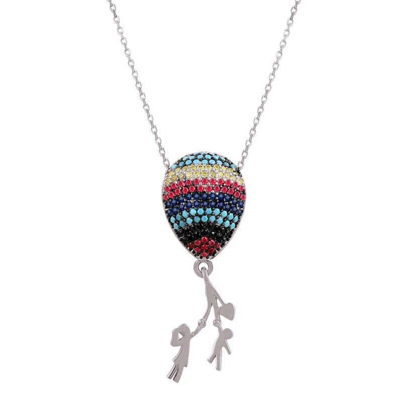 CZ Balloon Necklace - N81975