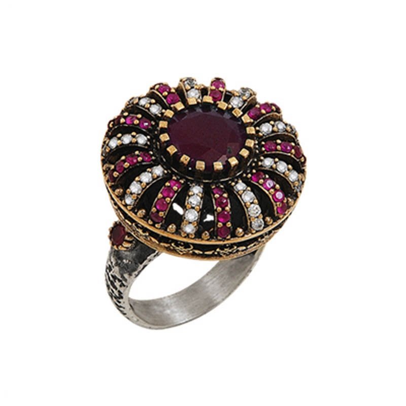 Ottoman Style CZ Ring - R00043
