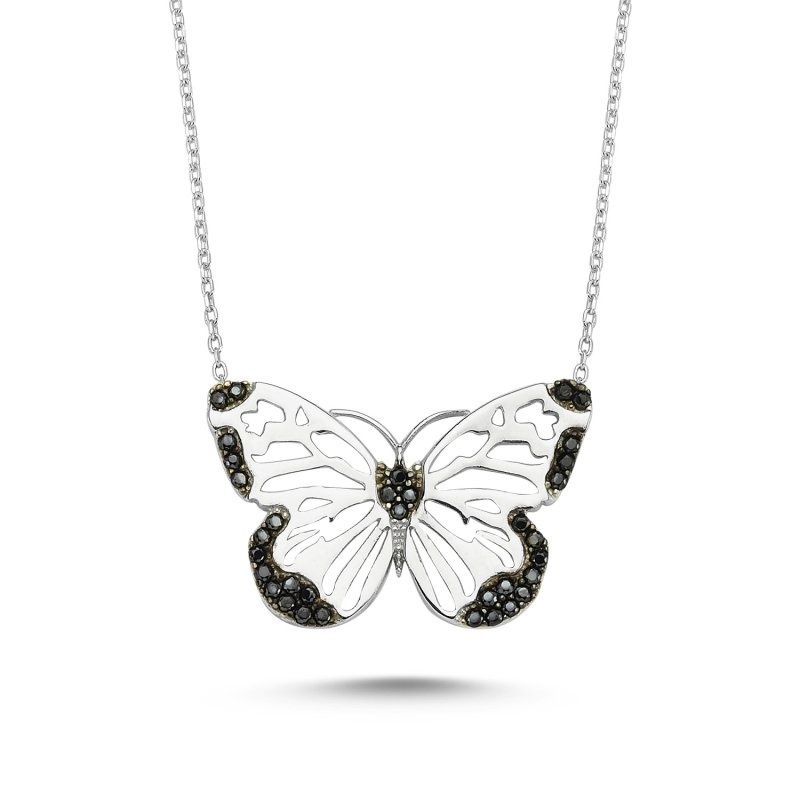 CZ Butterfly Necklace - N82357