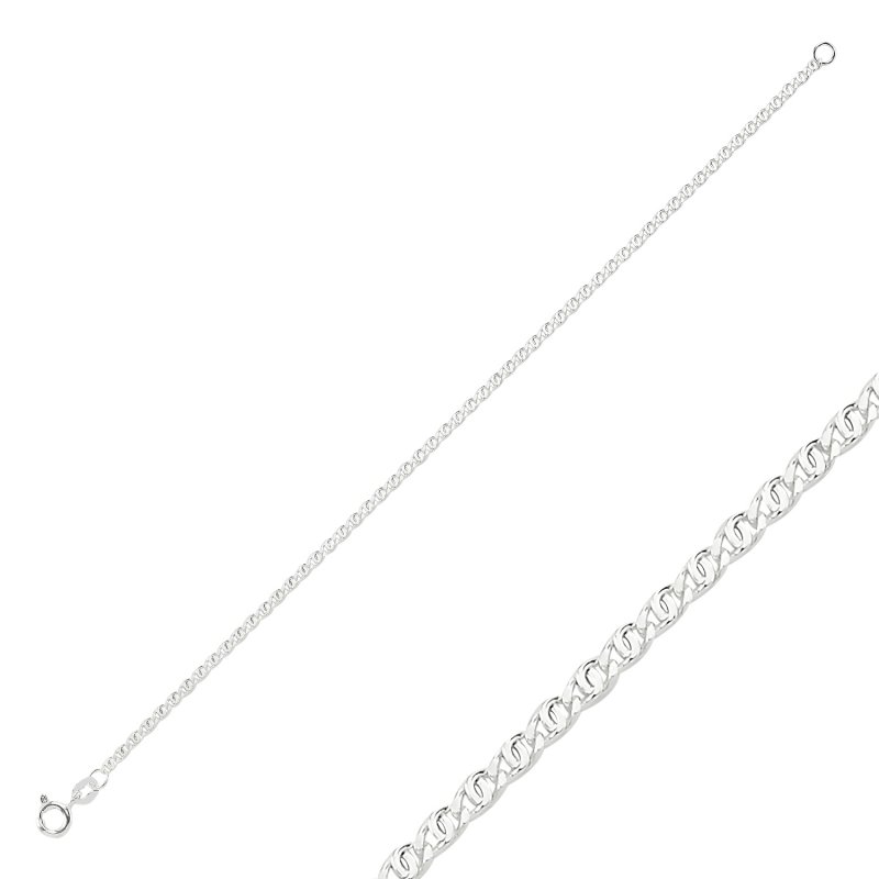 50 Micron Tiger Eye Chain Bracelet - CH82394