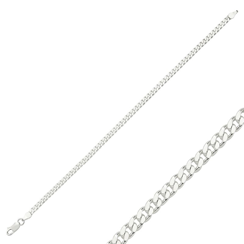 100 Micron Curb Chain Bracelet - CH82370
