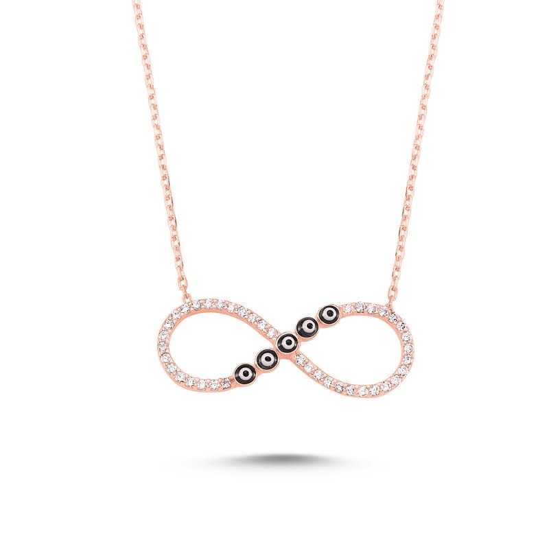 CZ Evil Eye Infinity Necklace - N82648