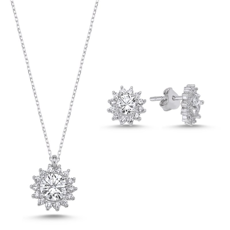 Halo Solitaire CZ Set - S100005