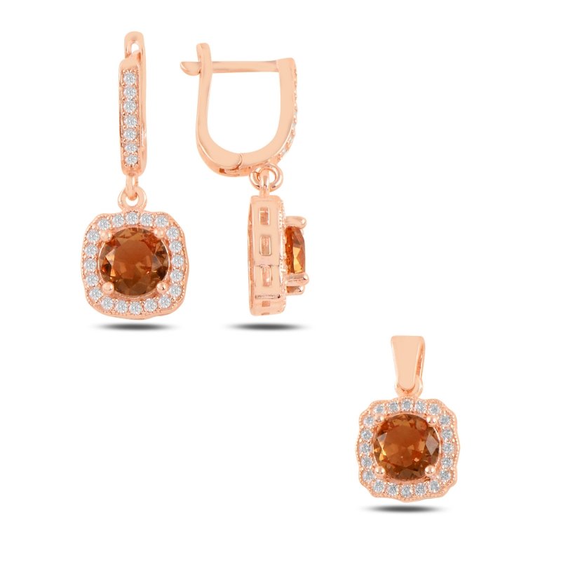 Sultanite CZ Dangle Solitaire Set - S100083