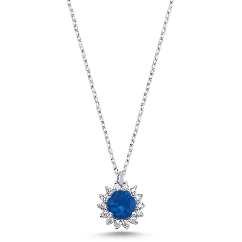 Halo Solitaire CZ Necklace - N100103