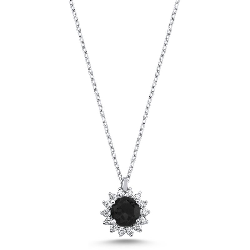 Halo Solitaire CZ Necklace - N100103