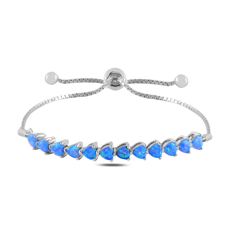 Heart Opal Adjustable Bracelet - B100120