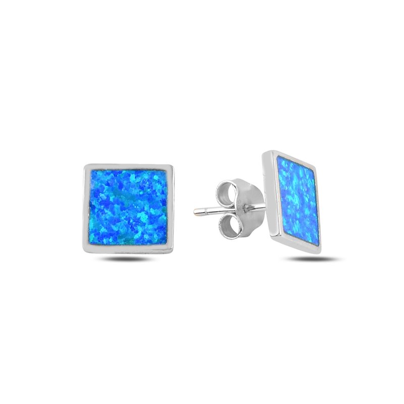 Opal Square Stud Earrings - E100159