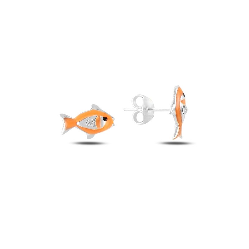 Fish Enamel & CZ Kid