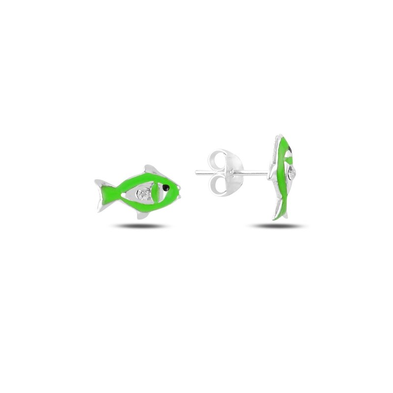 Fish Enamel & CZ Kid
