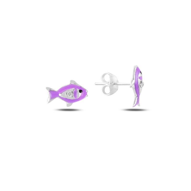 Fish Enamel & CZ Kid