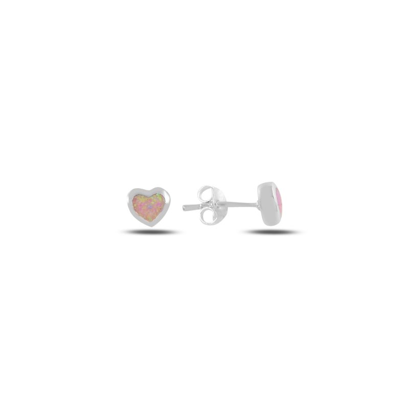 Heart Opal Stud Earrings - E100472