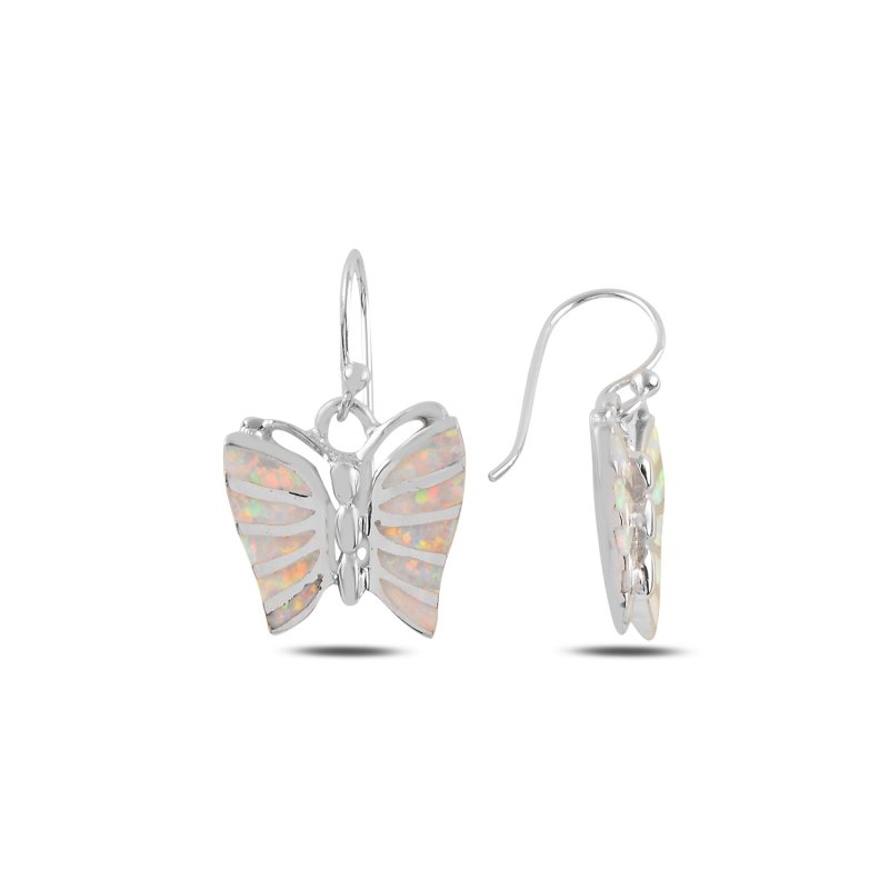Butterfly Opal Dangle Earrings - E100476