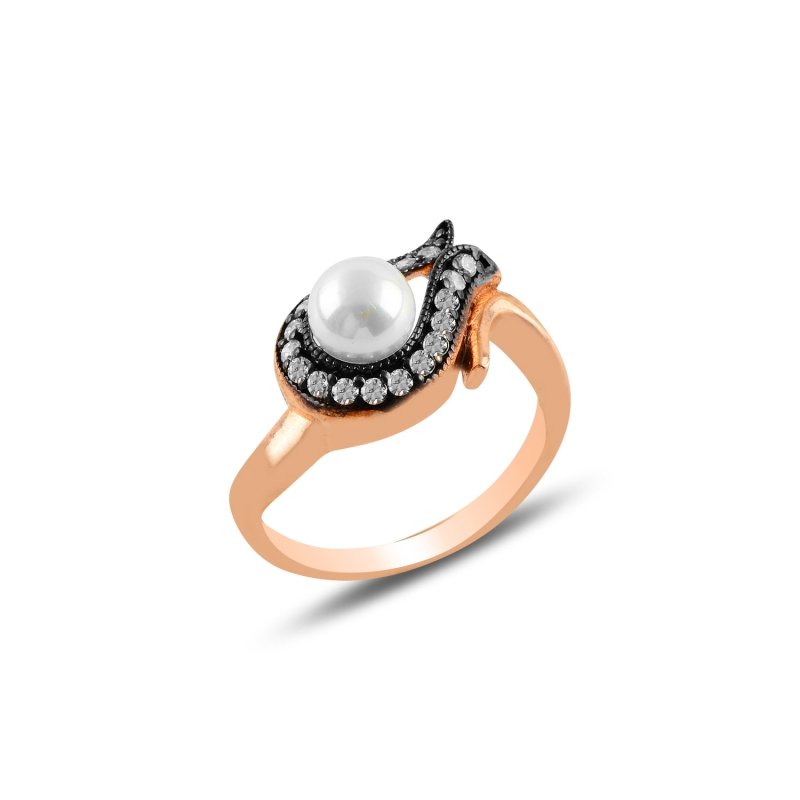 Pearl & CZ Ring - R100646