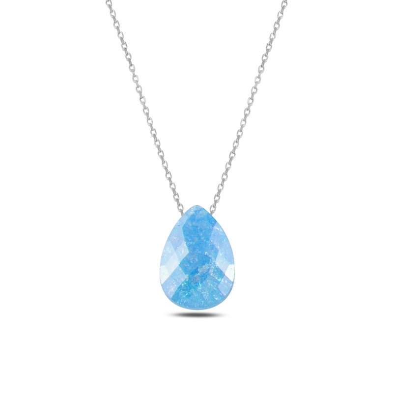 Teardrop CZ Necklace - N100651