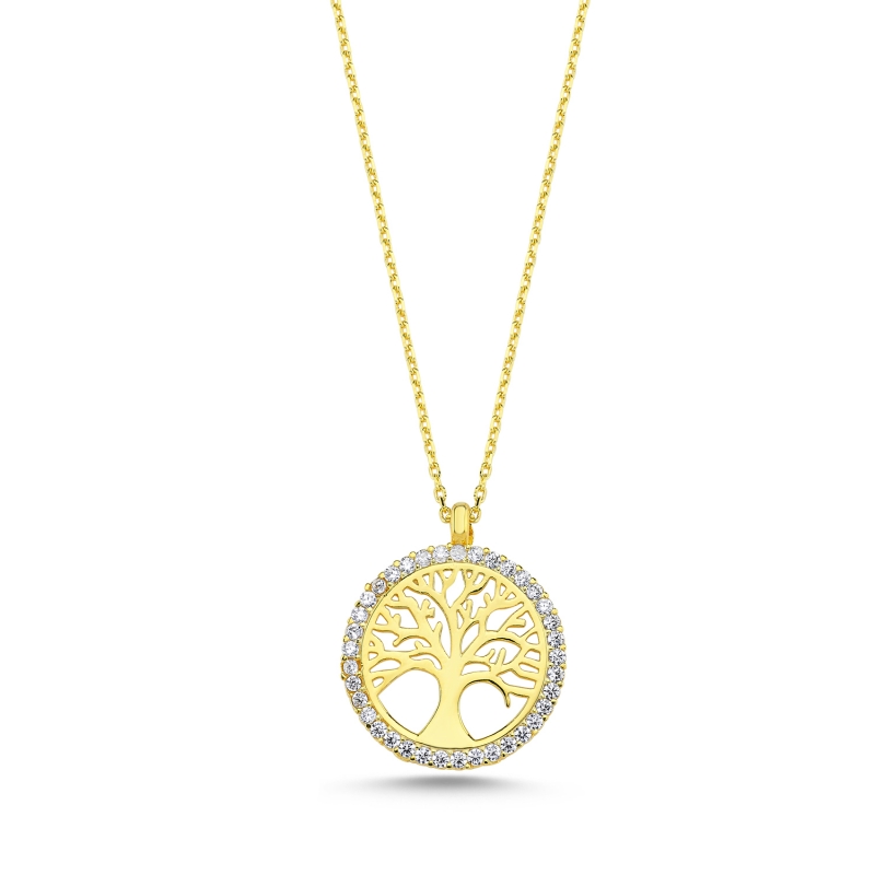 Tree of Life CZ Necklace - N100743