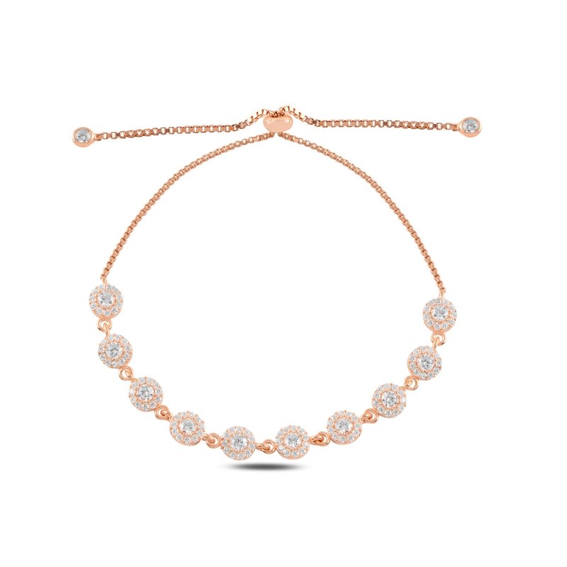 CZ Adjustable Sliding Bracelet - B100788