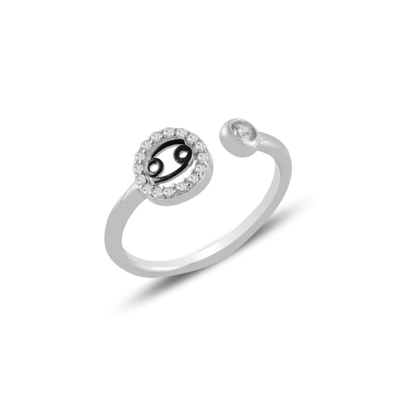 Cancer Zodiac CZ Adjustable Size Ring - R100949