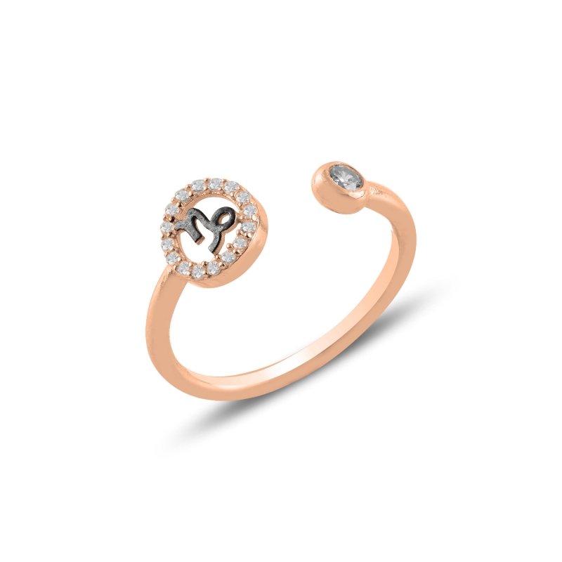 Capricorn Zodiac CZ Adjustable Size Ring - R100955