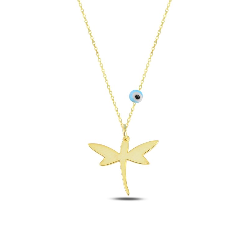 Dragonfly With Evil Eye Necklace - N101012