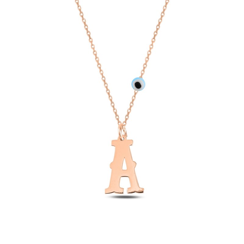 -A- Initial Plate Necklace - N101026