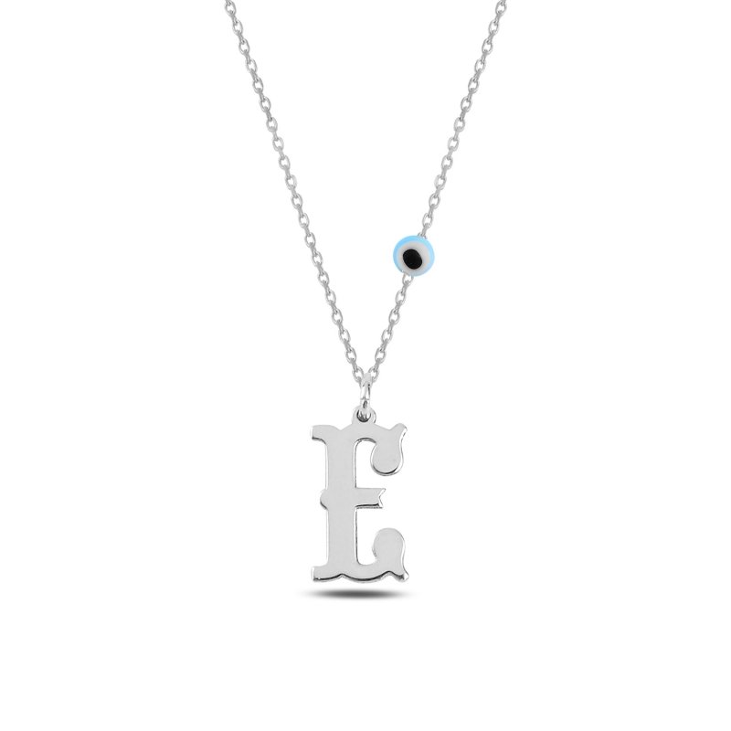 -E- Initial Plate Necklace - N101030