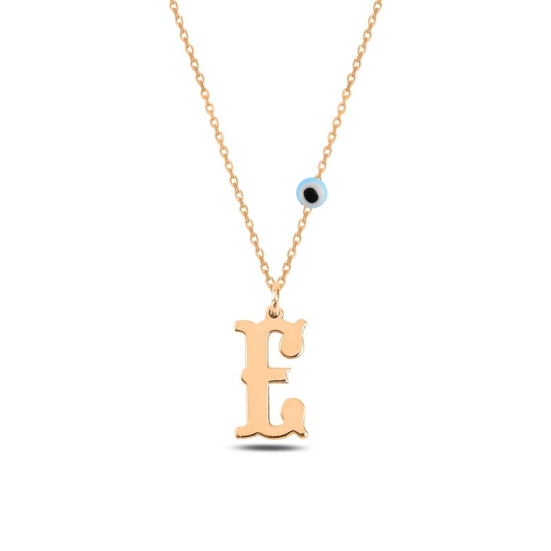 -E- Initial Plate Necklace - N101030