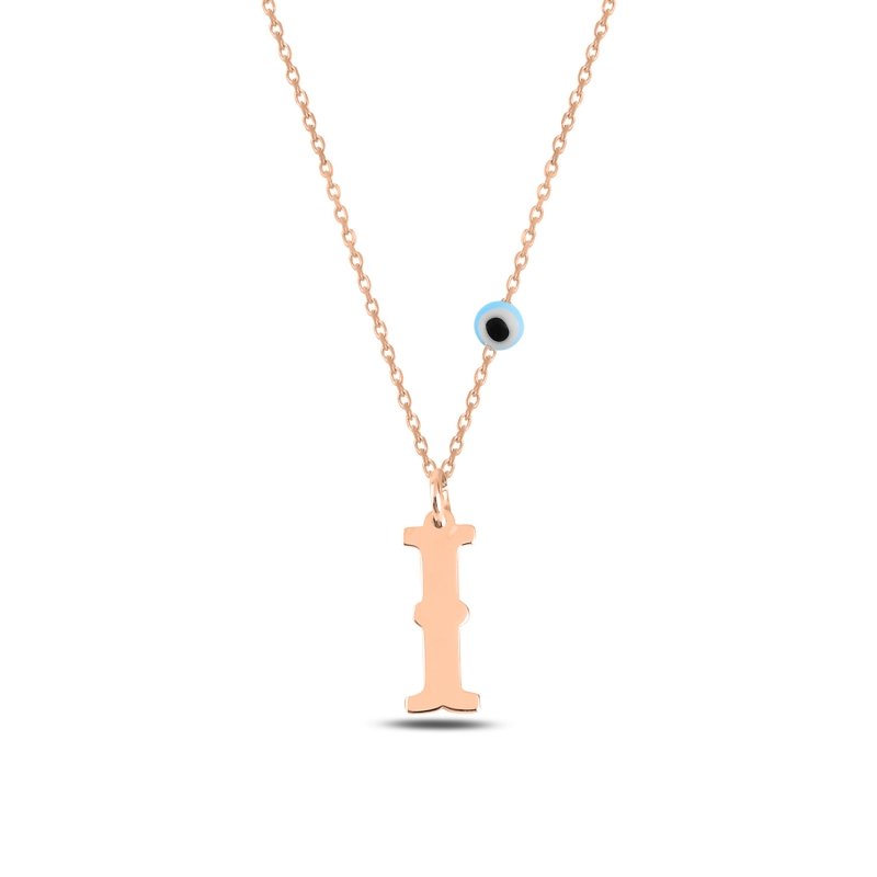 -I- Initial Plate Necklace - N101034