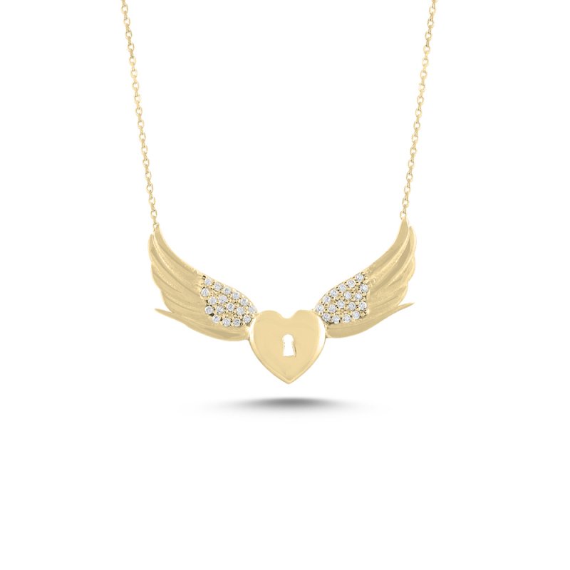 Wings & Heart Necklace - N101141