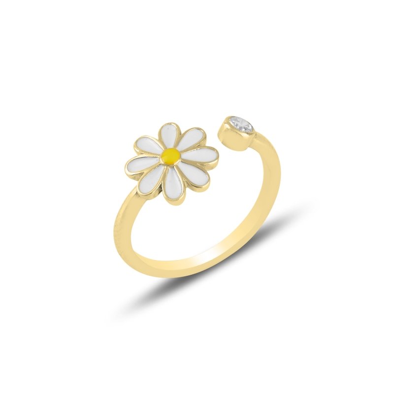 Daisy Enamel Adjustable Size Ring - R101149