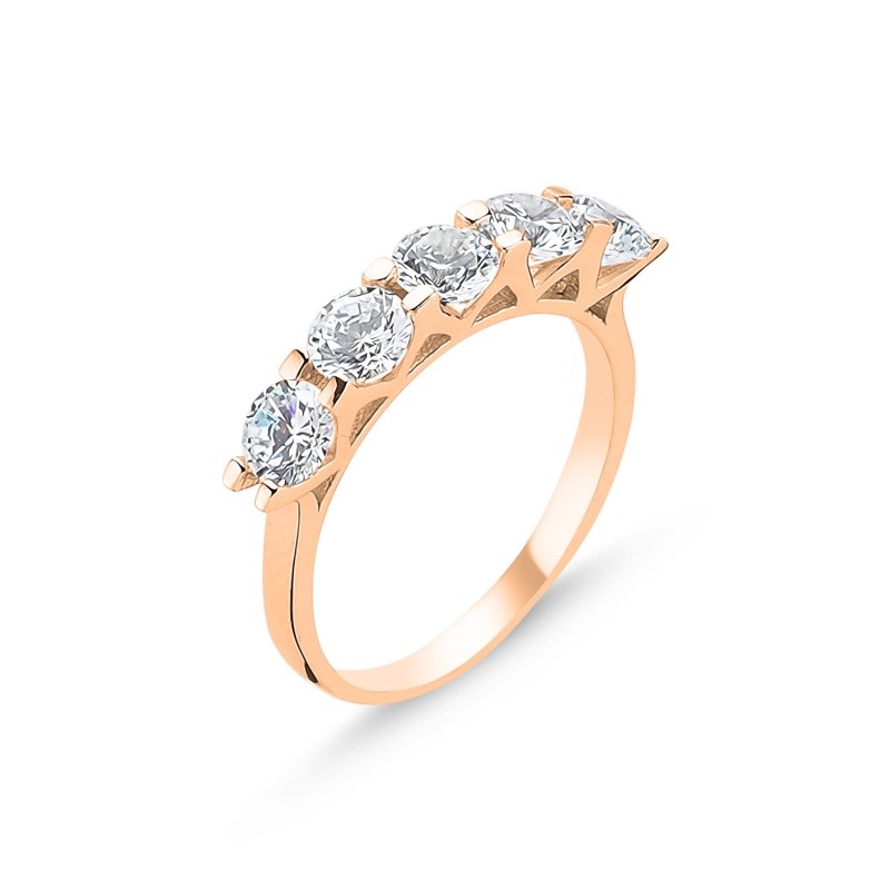 CZ Five Stone Ring - R101175