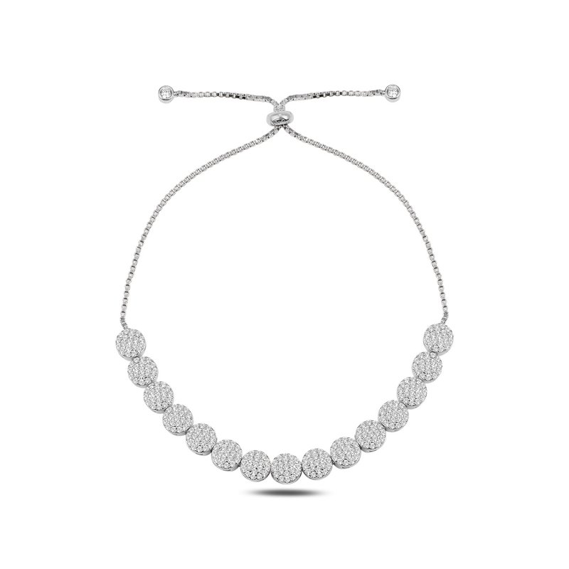 CZ Adjustable Sliding Bracelet - B101252
