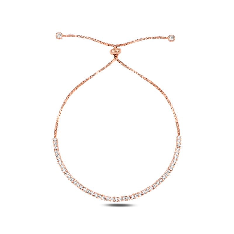 Tennis 1.75mm CZ Adjustable Sliding Bracelet - B101255