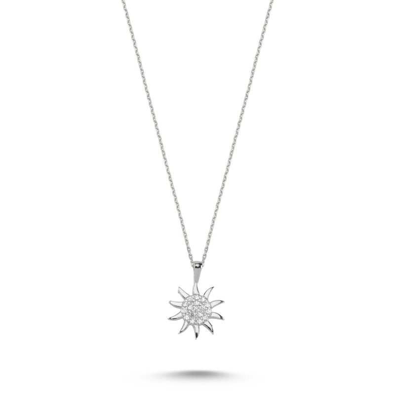 Sun CZ Necklace - N101456