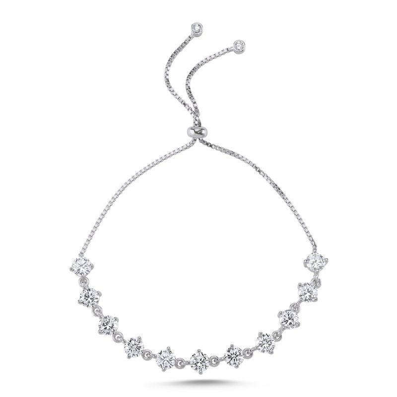 Tennis 5mm CZ Adjustable Sliding Bracelet - B101644