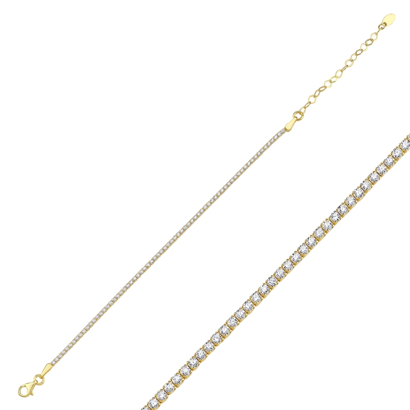 Suyolu 1,75mm Zirkon Taşlı Bileklik - B101680