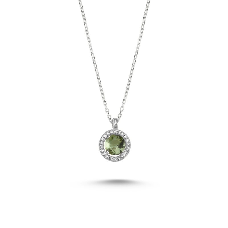 Halo Solitaire Zultanite CZ Necklace - N101816