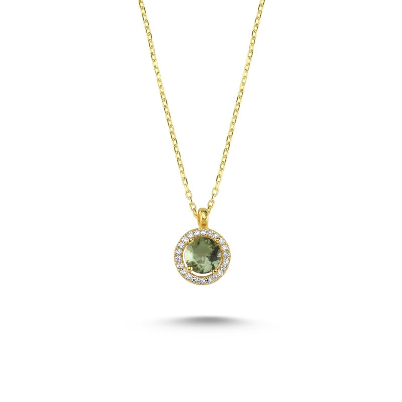 Halo Solitaire Zultanite CZ Necklace - N101816