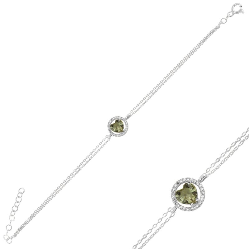 Heart Zultanite CZ Bracelet - B101835