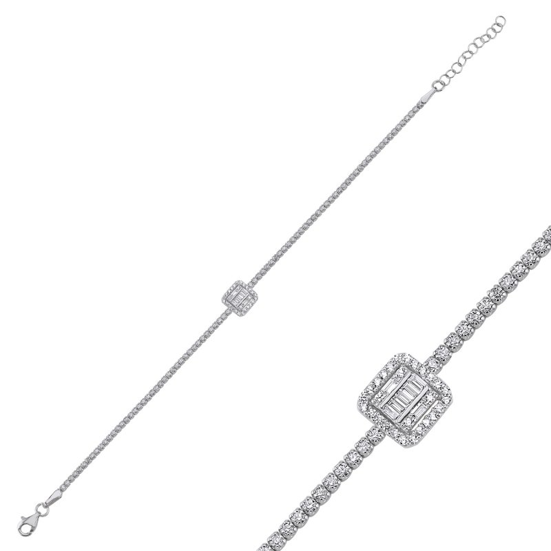 Tennis Baguette CZ Bracelet - B101958