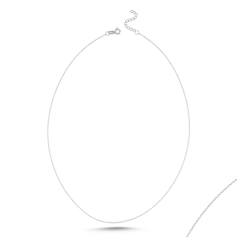 30 Micron Diamond Cut Forzentina Chain Necklace With Extension Chain - CH102152